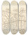 Triptych art skateboard deck of Thomas Sunderland Bridge Over The Severn At Newtown Looking Up The River by Thomas Sunderland (1744-1828)