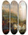 Triptych art skateboard deck of Benjamin West Joshua Passing The River Jordan With The Ark Of The Covenant by Benjamin West (1738-1820)