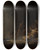 Triptych art skateboard deck of Cornelis Saftleven A Witches Sabbath by Cornelis Saftleven (1607-1681)