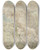 Triptych art skateboard deck of Gerard Ter Borch Gezicht Op De Solfatara Bij Pozzuoli Buiten Napels by Gerard Ter Borch (1617-1681)