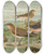 Triptych art skateboard deck of Johann Friedrich Naumann Glareola Pratincola Glareola Melanoptera Nordm by Johann Friedrich Naumann (1780-1857)