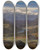 Triptych art skateboard deck of Johan Christian Dahl From Hjelle In Valdres by Johan Christian Dahl (1788-1857)
