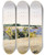 Triptych art skateboard deck of George Wesley Bellows Gardiners Bay From Sag Harbor by George Wesley Bellows (1882-1925)