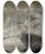 Triptych art skateboard deck of Cornelis De Bie Landscape With A Bridge by Cornelis De Bie (1621-1664)