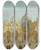 Triptych art skateboard deck of Carlo Grubacs Saint Marks Square Venice_1 by Carlo Grubacs (1812-1870)