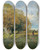 Triptych art skateboard deck of Eduard Zetsche Aumotiv Bei Lichtenwrth_1 by Eduard Zetsche (1844-1927)