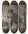Triptych art skateboard deck of Hans Smidth Pastor Sren Blows Out The Candle On The New Years Eve by Hans Smidth (1839-1917)