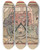 Triptych art skateboard deck of Jn Novk Scna S Ertom Pri Kotlku by Jan Novak (1921-1944)