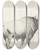 Triptych art skateboard deck of Wilhelm Kuhnert Cape Buffalo by Wilhelm Kuhnert (1865-1926)