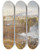 Triptych art skateboard deck of William Simpson The Shah Nujeef by William Simpson (1823-1899)