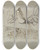 Triptych art skateboard deck of William Lock The Younger Studies Of Fairies With A Pair Of Hands Possibly Representing The Opening Of Pandoras Box by William Lock the Younger (1767-1847)