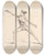 Triptych art skateboard deck of James Gwin Position Pour La Garde De Tierce Et Le Coup De Quarte Sur Les Armes by James Gwin (1720-1769)