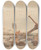 Triptych art skateboard deck of Edward Alfred Goodall Spar And Anchor by Edward Alfred Goodall