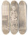Triptych art skateboard deck of Adolph Tidemand Sittende Jente Ved Vindu by Adolph Tidemand (1814-1876)