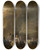 Triptych art skateboard deck of Cornelis Saftleven The Annunciation To The Shepherd by Cornelis Saftleven (1607-1681)