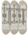 Triptych art skateboard deck of Joseph L Boyd Cast Iron Gate And Fence by Joseph L Boyd (20-)