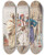 Triptych art skateboard deck of Giulio Rosati The Seller Of Arms_2 by Giulio Rosati (1858-1917)