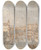 Triptych art skateboard deck of Canaletto Padua The River Bacchiglione And The Porta Portello by Canaletto (1697-1768)