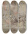 Triptych art skateboard deck of Constantin Guys A State Ball Presumably With Napoleon Iii by Constantin Guys (1805-1892)