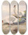 Triptych art skateboard deck of George Edward Lodge White Earedpheasant by George Edward Lodge (1860-1954)