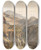Triptych art skateboard deck of Paul Huet Mountain View At Oisans Isre by Paul Huet (1803-1869)