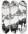 Triptych art skateboard deck of Frederic Remington The Mule Pack by Frederic Remington (1861-1909)