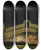Triptych art skateboard deck of Giovanni Grubacs Nocturnalvenetian Scene On The Feast Of The Redentore_1 by Giovanni Grubacs (1829-1919)