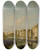 Triptych art skateboard deck of Apollonio Facchinetti Venice A View Of The Grand Canal Towards The Rialto Bridge by Apollonio Facchinetti (1715-1757)