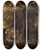 Triptych art skateboard deck of Peter Paul Rubens A Forest At Dawn With A Deer Hunt by Peter Paul Rubens (1577-1640)