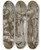 Triptych art skateboard deck of Giovanni Battista Naldini Raising Of The Son Of The Widow Of Naim by Giovanni Battista Naldini (1535-1591)