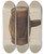 Triptych art skateboard deck of Eugene Bartz Chalking Mallet by Eugene Bartz