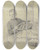 Triptych art skateboard deck of Otto Scholderer At The Fishmonger by Otto Scholderer (1834-1902)