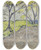 Triptych art skateboard deck of Otto Mueller Landscape by Otto Mueller (1874-1930)