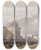 Triptych art skateboard deck of David Roberts Mosque Of Sultan Hassan From The Great Square Of The Rumeyleh by David Roberts (1796-1864)