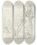 Triptych art skateboard deck of Johann Christoph Erhard Unter Weidenbumen Wird Wsche Getrocknet Darunter Liegt Eine Frau Mit Kinde Hinten Ein Dorf by Johann Christoph Erhard (1795-1822)