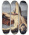 Triptych art skateboard deck of Frank Buchser Prometheus Forged On A Rock by Frank Buchser (1828-1890)