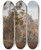 Triptych art skateboard deck of Amaldus Nielsen Ved Sundet Bjelland_2 by Amaldus Nielsen (1838-1932)