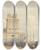 Triptych art skateboard deck of John Varley View Of New Street Near London Bridge by John Varley (1778-1842)