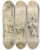 Triptych art skateboard deck of Winslow Homer Resting Mules Tethered To Wagons by Winslow Homer (1836-1910)