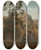 Triptych art skateboard deck of Amaldus Nielsen Ved Sundet Bjelland_1 by Amaldus Nielsen (1838-1932)