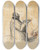 Triptych art skateboard deck of Jeanlouis Forain Sketch For In The Hospital Verso by Jean Louis Forain (1852-1931)