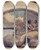 Triptych art skateboard deck of John White Alexander Cairn Mural In Evolution Of The Book Series by John White Alexander (1856-1915)