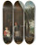 Triptych art skateboard deck of David Teniers The Younger Husbandman At A Cottage Door With A Seated Woman And Child by David Teniers The Younger (1610-1690)