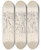 Triptych art skateboard deck of John Flaxman The Judgement Of Paris Villa Doria Pamphili Outside Rome by John Flaxman (1755-1826)