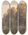 Triptych art skateboard deck of Paul Weber Evening On The Countryside by Paul Weber (1823-1916)