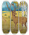 Triptych art skateboard deck of Maurice Pillard Verneuil Cerfs by Maurice Pillard Verneuil (1869-1942)