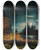 Triptych art skateboard deck of Giovanni Grubacs Nocturnalvenetian Scene On The Feast Of The Redentore_2 by Giovanni Grubacs (1829-1919)