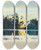 Triptych art skateboard deck of Charles Guilloux Le Lac Glac by Charles Guilloux (1866-1946)