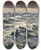 Triptych art skateboard deck of William Henry Holmes The Open Sea by William Henry Holmes (1846-1933)