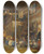 Triptych art skateboard deck of Konstantin Egorovich Makovsky In The Classroom by Konstantin Egorovich Makovsky (1839-1915)